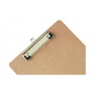 得力(deli)A4原木质感金属强力夹书写板夹文件夹