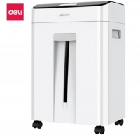 (deli)大容量专业办公碎纸机 光盘信用卡粉碎机 灰色