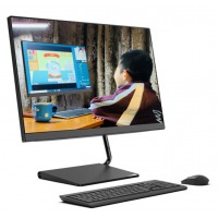 （Lenovo）AIO逸 个人商务一体机台式电脑23.8英寸（i5-9400T 8G 1T+256G 2G独显无线键鼠）黑(艺元电子@本地化随时上门服务)