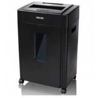 （deli）9904德国5级保密碎纸机 多功能办公碎纸机 黑色