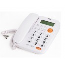 （deli）780 来电显示办公家用电话机/固定电话/座机 透明时尚按键