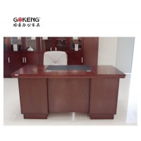 （GOKENG）办公桌 职员桌 中式小班台1.4米 单桌深色系