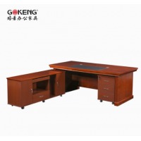 （GOKENG）办公桌  班台 中式班桌2.2米 胡桃色
