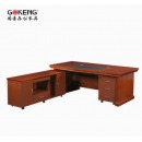 （GOKENG）办公桌  班台 中式班桌2.2米 胡桃色