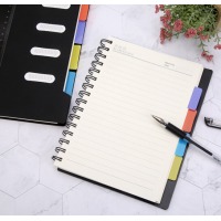 (deli)笔记本子记事本四个分类标签