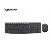 （Logitech）MK235 键鼠套装 无线键鼠套装 办公键鼠套装 全尺寸 黑灰色 带无线2.4G接收器