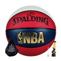 SPALDING 斯伯丁NBA比赛篮球室内外比赛掌控PU 蓝球 74-655Y