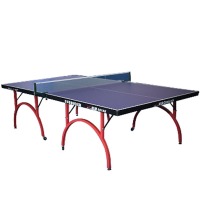双鱼乒乓球桌 家用标准可折叠式乒乓球台 室内彩虹型脚架 5018R