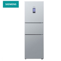 西门子（SIEMENS）306升 三门冰箱 风冷无霜 空气过滤 LCD液晶屏（银色）BCD