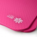 奥义 瑜伽垫 15mm加厚防滑健身垫 185*80cm（赠绑带+网包）加宽加长男女运动垫子 玫红