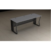 （GOKENG）6112 办公桌 全钢结构 学生桌 主桌台面板12.7mm厚实芯理化板 边