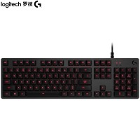 罗技（G）G413机械键盘 K845升级版 有线机械键盘 游戏机械键盘 全尺寸背光 铝合金机身 黑色