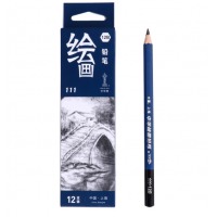 中华 111-12B 素描铅笔绘图铅笔粗杆12B美术写生铅笔 单支装