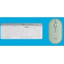 罗技（Logitech）K580 键盘 键盘无线蓝牙键盘 超薄办公 游戏手机平板电脑键盘 【键盘+PEBBLE绿色】