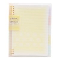 国誉(KOKUYO)淡彩曲奇·柔光·B5活页本大容量笔记本子 40张 黄色 WSG-RUY