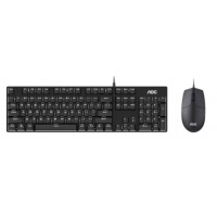 AOC GK410+MS100 键盘 机械键盘 有线键鼠套装 游戏办公 电脑笔记本键盘 全