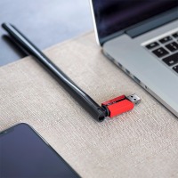 TP-LINK USB无线网卡免驱动 笔记本台式机电脑无线接收器随身wifi发射器 外置天