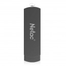 朗科(Netac)U681-16GB旋转金属优盘 USB3.0高速车载U盘加密闪存盘U盘 铁灰色