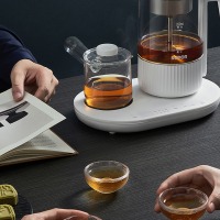 苏泊尔（SUPOR）煮茶器煮茶壶套装 蒸汽喷淋式蒸茶壶养生壶电水壶热水壶烧水壶茶具黑茶0.8升SW-08C10