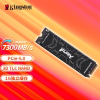 金士顿(Kingston) FURY 1TB SSD固态硬盘 M.2接口(NVMe协议 旗舰PCIe 4.0×4) Renegade系列 读速高达7300MB/s