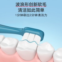 DR.WLEN迪王儿童牙刷6-12岁换牙期超细软毛小孩宝宝牙刷3-4-5-6岁以上万毛2支