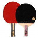 红双喜三星级乒乓球拍横直拍套装H3（横直 附乒乓球）