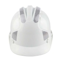 汉盾 HD-HT04 三筋ABS透气安全帽夏季透气成人工地施工头盔 多功能安全帽 白色