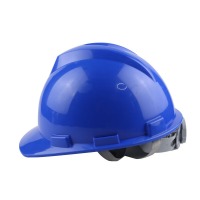 汉盾 HD-HT25 V型HDPE标准型安全帽（新旋纽帽衬，Y型下颚带）蓝色