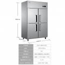 海尔（Haier）商用厨房冰柜980升 全冷藏冷冻双温冰箱 食堂保鲜不锈钢橱柜冷柜SLB-980C2D2