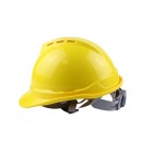 汉盾 HD-HT28 V型ABS透气型安全帽（带透气孔，新旋钮帽衬，Y型下颚带）  黄色