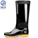 回力雨鞋男高筒防水鞋耐磨胶鞋不易滑雨靴套鞋6807黑色高筒42