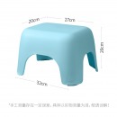 美丽雅塑料家用小板凳子 加厚防滑矮凳儿童浴室洗澡换鞋凳 蓝色1只