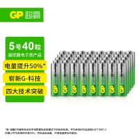 超霸（GP）5号 电池40粒碱性干电池于耳温枪/血氧仪/血压计/血糖仪/鼠标等 AA/R6P