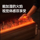 艾美特（Airmate） 火焰空气加湿器家用静音卧室大容量仿真火焰负离子香薰壁炉 棕色 LHD3001