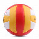 红双喜DHS 5号排球成人学生中考初中生训练比赛软式沙滩球FV518-1红白黄