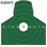 RUIDATY 靶纸 打靶器材训练用靶纸 胸环靶纸 50*50cm（100张）
