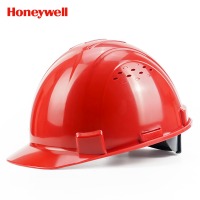 霍尼韦尔（Honeywell）安全帽 H99 ABS 工地建筑 防砸抗冲击 有透气孔 红色