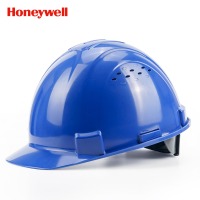 霍尼韦尔（Honeywell）安全帽 H99 ABS 工地建筑 防砸抗冲击 有透气孔 蓝色 1顶