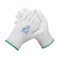 星工（XINGGONG）PU尼龙涂掌手套 涂胶浸胶涂层手套防滑耐磨工作防护洁净无尘电子劳保
