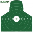 RUIDATY 靶纸 打靶器材训练用靶纸 胸环靶纸 50*50cm（100张）