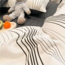 南极人100%纯棉床上四件套 适用1.5米床 完美曲线 被套200*230cm