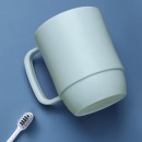 茶花 漱口杯簌 刷牙杯子 牙刷杯牙缸 洗漱杯1只装 蓝色
