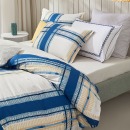罗莱家纺 床上用品枕头套纯棉枕套一对装 蓝 48*74cm