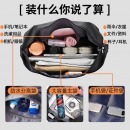 回力旅行包大容量拉杆手提包可折叠收纳袋便携 黑色【可扩展+干湿分离】 40L