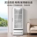 美的（Midea）210升立式单门家用商用冰柜冷柜展示柜 冷藏饮料茶叶保鲜柜 玻璃门冰柜 SC-228GM